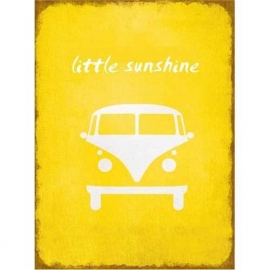 Little Sunshine vw busje - tekstbord