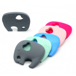 Silicone Bijt Olifant Grijs