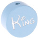 Speenkoord Kraal King Pastel Blauw 20mm