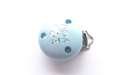 Speenclip 'I Love You' Pastel Blauw