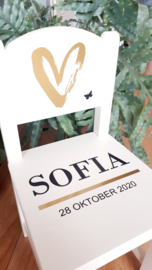 Sofia - Geboortestoeltje van het geboortekaartje