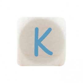 Letterkraal K Blauw