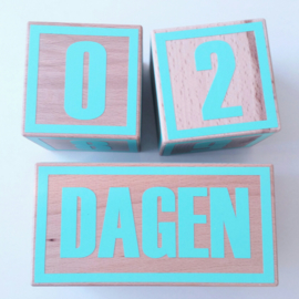 Mijlpaalblokken Mint Groen