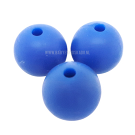 Silicone Kraal Navy Blauw 15mm | voor het maken van een speenketting