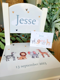 Jesse - Geboortestoeltje van het geboortekaartje