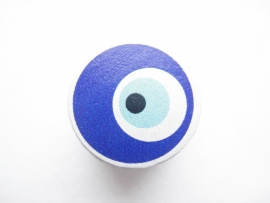 Speenkoord Kraal Boze Oog Donker Blauw 20mm