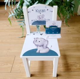 Kyran - Geboortestoeltje van het geboortekaartje