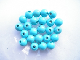 Speenkoord Kralen Turquoise 8mm