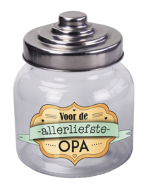 Leuke snoeppot voor de allerliefste Opa