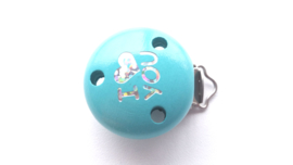 Speenclip 'I Love You' Turquoise