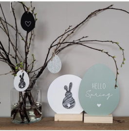 Decoratie Ei Hello Spring | Groen