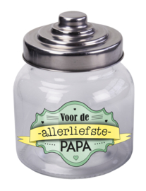 Leuke snoeppot voor  de allerliefste papa