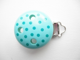 Speenclip Stippen Turquoise