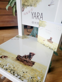 Yara - Geboortestoeltje van het geboortekaartje