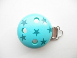 Speenclip Sterren Turquoise