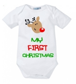 Romper First Christmas