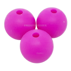 Siliconen Kraal Fuchsia 15mm | voor het maken van een speenkoord