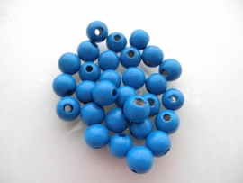 Speenkoord Kralen Midden Blauw 8mm