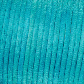 Satijnkoord Turquoise Blauw 0.5 meter