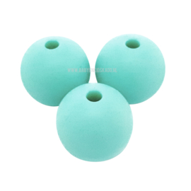 Silicone Kraal Turquoise 15mm | voor het maken van een spenenketting