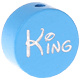 Speenkoord Kraal King Baby Blauw 20mm