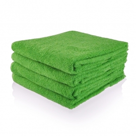 Handdoek met naam Groen 50x100