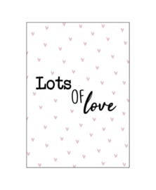 Ansichtkaart 'Lots of love'