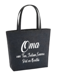 De Luxe Vilten tas | Oma van...