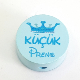 Speenkoord Kraal Kucuk Prens Pastel Blauw 20mm