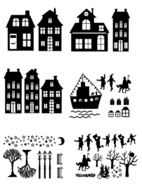 Sinterklaas Stickerset Combi 1 | Set A, B, D, F, G, H