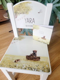Yara - Geboortestoeltje van het geboortekaartje