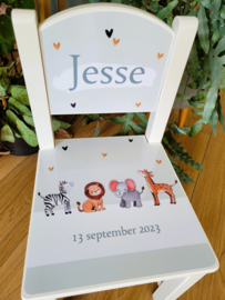 Jesse - Geboortestoeltje van het geboortekaartje