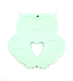 Silicone Bijt Uil Mint Groen
