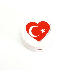 Speenkoord Kraal Turkse Vlag Wit 20mm