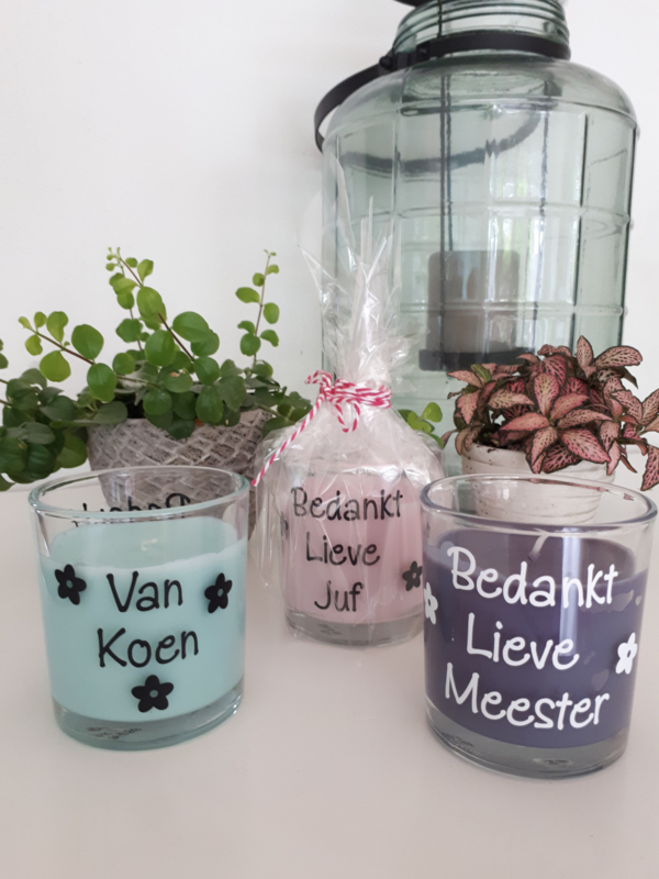 Verwonderend Kaarsje Bedankt Juf of Meester | Meester/Juffen | Baby & Kids Kado YG-03