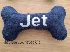 Botje van Badstof met borduring of naam