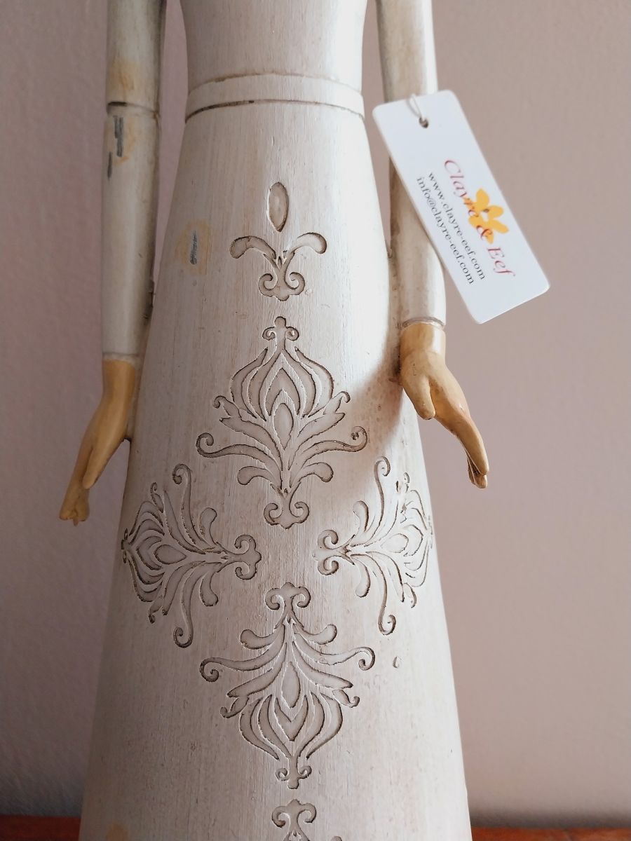 Decoratieve kerstengel polyresin 6PR0422  Clayre & Eef