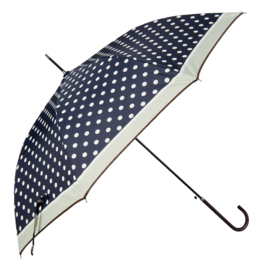 Paraplu donkerblauw met witte stip Juleeze ø98 cm