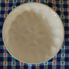 Oude mintgroene puddingvorm ster ø17,5*6 cm