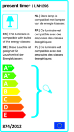 Tafellampje Study metal blue (Leimotiv)