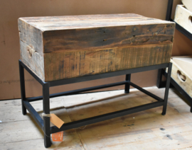 Bankje hout/metaal  klein (ByMooss)