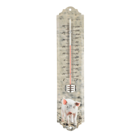 Thermometer biggetje Esschert Design 6,4 *1,4*29,7 cm TH161