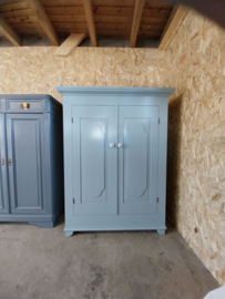 Meidenkast pastelblauw 112,5*55*149 cm