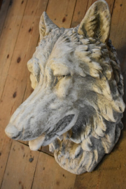 Decoratieve wolvenkop polystone 47*33* 27 cm