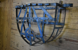 Oud metalen plantenrek blauw  56*24*37,5 cm
