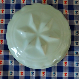 Oude mintgroene puddingvorm ster ø17,5*6 cm