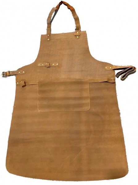 Leren BBQ schort  tan Menga Trading