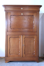 Oude eiken secretaire 112*44*161 cm