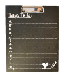 Klembord "things to do.." (Clayre & Eef)