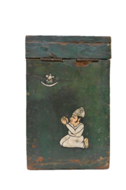 Oud beschilderd kistje  (Evenaar)